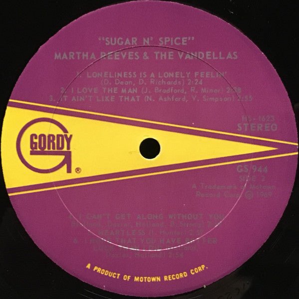 Martha Reeves & The Vandellas : Sugar 'n' Spice (LP, Album)