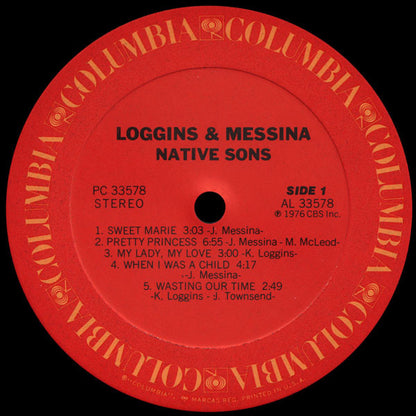 Loggins & Messina* : Native Sons (LP, Album, Pit)