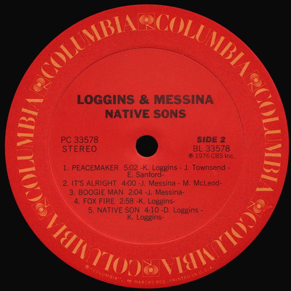 Loggins & Messina* : Native Sons (LP, Album, Pit)