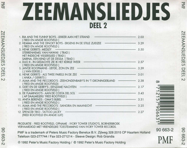 Various : Zeemansliedjes Deel 2 (CD, Comp)