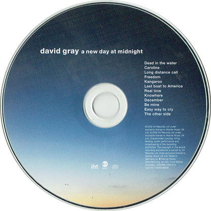 David Gray : A New Day At Midnight (CD, Album, Opt)