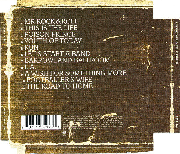 Amy Macdonald : This Is The Life (CD, Album, Enh, Sup)