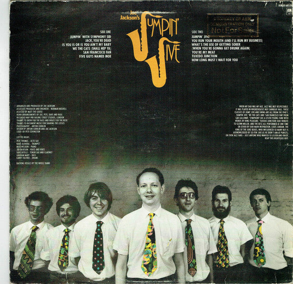 Joe Jackson's Jumpin' Jive : Jumpin' Jive (LP, Album, M/Print)