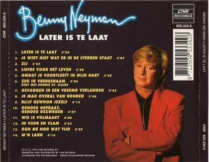 Benny Neyman : Later Is Te Laat (CD, Album)