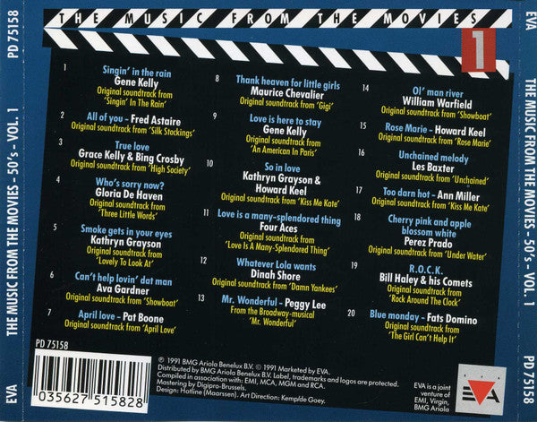 Various : The Music From The Movies - The 50's - Vol. 1 (CD, Comp)