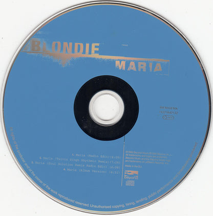 Blondie : Maria (CD, Maxi)