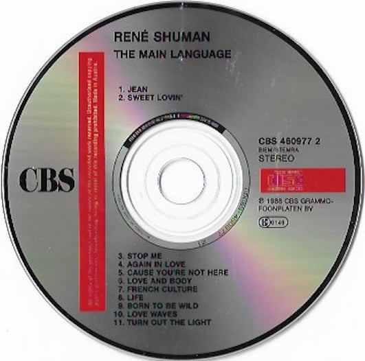 René Shuman : The Main Language (CD, Album)