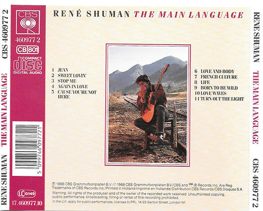 René Shuman : The Main Language (CD, Album)