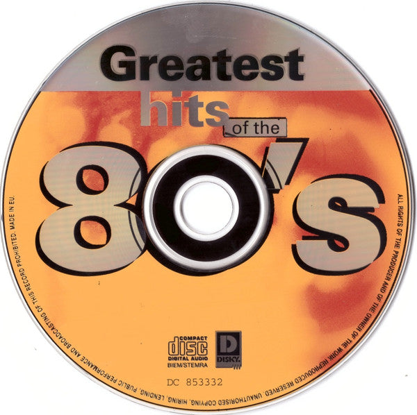 Various : Greatest Hits Of The 80's (CD, Comp)