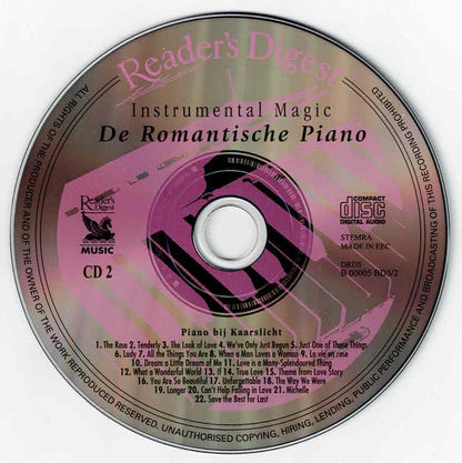 Various : De Romantische Piano (3xCD, Comp)