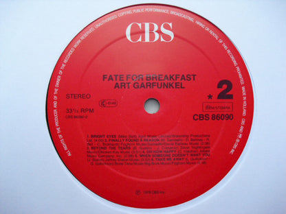 Art Garfunkel : Fate For Breakfast (LP, Album, RE, Red)