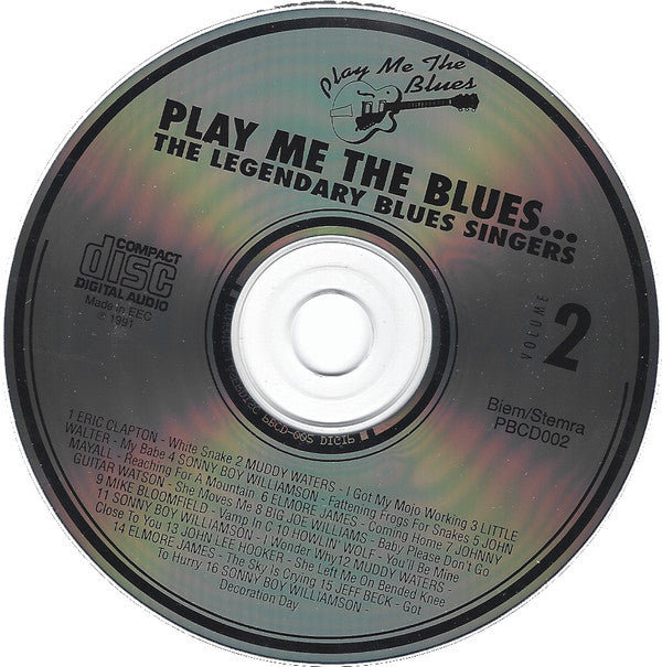 Various : Play Me The Blues... The Legendary Blues Singers Volume 2 (CD, Comp)