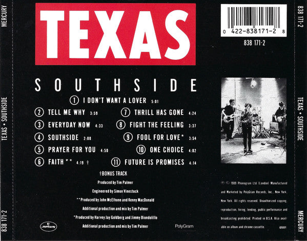Texas : Southside (CD, Album)
