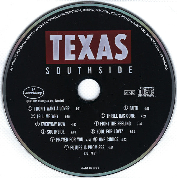 Texas : Southside (CD, Album)