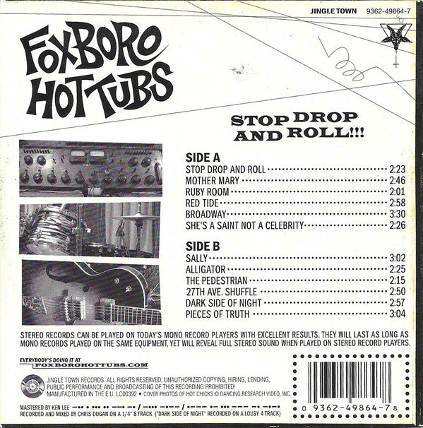 Foxboro Hot Tubs : Stop Drop And Roll!!! (CD, Album, Car)