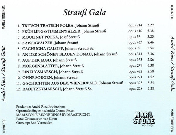 André Rieu En Het Johann Strauß Orkest* : Strauß Gala (CD, Album)