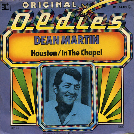 Dean Martin : Houston / In The Chapel In The Moonlight (7", Single, RE)