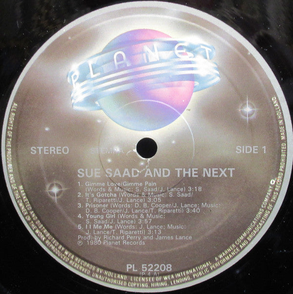 Sue Saad And The Next : Sue Saad And The Next (LP, Album)