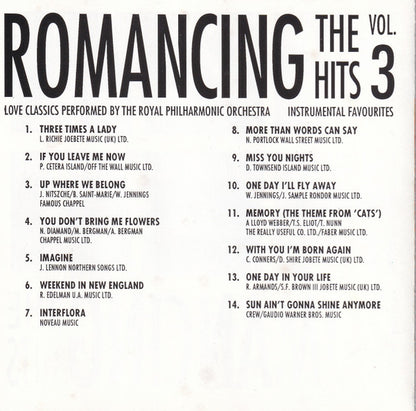 Royal Philharmonic Orchestra : Romancing The Hits Vol. 3 - Love Classics (CD)