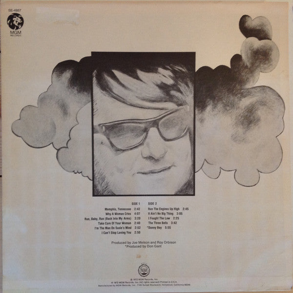 Roy Orbison : Memphis (LP, Album, Kee)