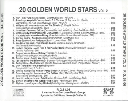 Various : 20 Golden World Stars - Vol 2 (CD, Comp)