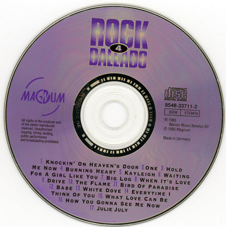 Various : Rock Ballads 4 (CD, Comp)