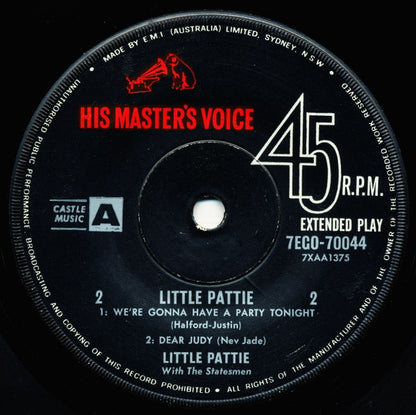 Little Pattie With The Statesmen (6) : Little Pattie (7", EP)