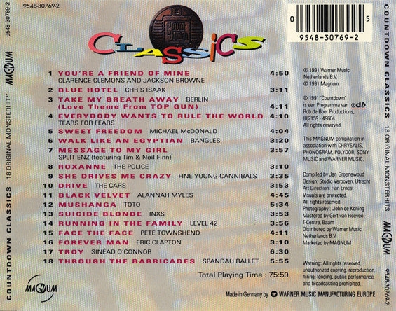 Various : Countdown Classics (CD, Comp)