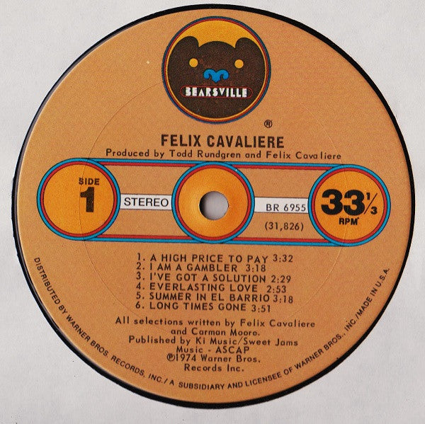 Felix Cavaliere : Felix Cavaliere (LP, Album)