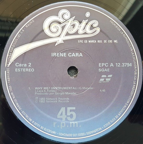 Irene Cara : Why Me? (12", Maxi)