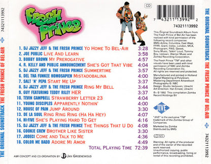 Various : The Fresh Prince Of Bel-Air The Original Soundtrack (CD, Album, Comp)