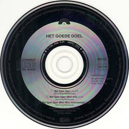 Het Goede Doel : Met Open Ogen (CD, Maxi)
