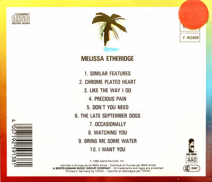 Melissa Etheridge : Melissa Etheridge (CD, Album)