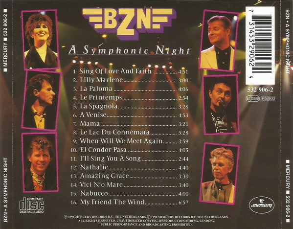 BZN : A Symphonic Night (CD, Album)