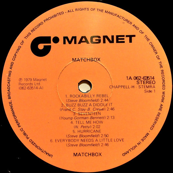 Matchbox (3) : Matchbox (LP, Album)