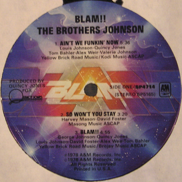 Brothers Johnson - Blam (1978) [SEALED] Vinyl LP - Ain't We store Funkin' Now