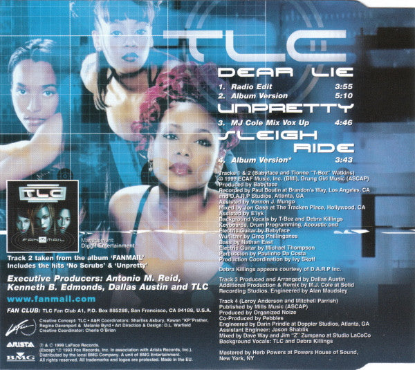 TLC : Dear Lie (CD, Maxi)