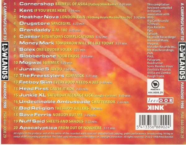 Various : A Campingflight To Lowlands Paradise 1998 (CD, Comp)