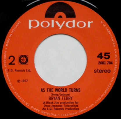 Bryan Ferry : This Is Tomorrow (7", Single)