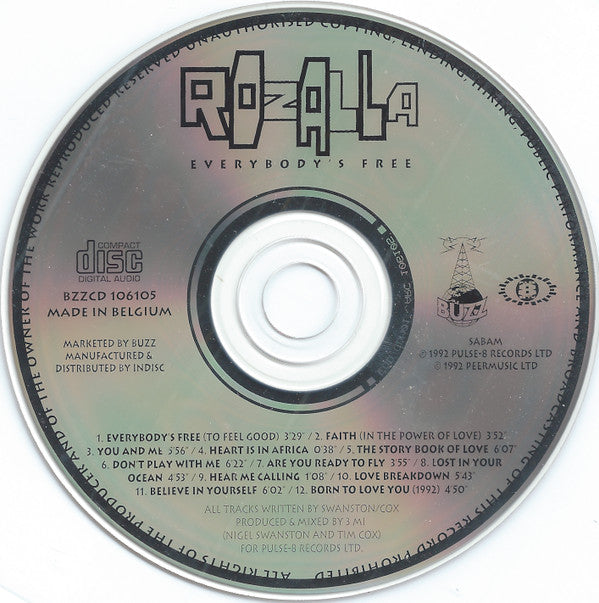 Rozalla : Everybody's Free (CD, Album)