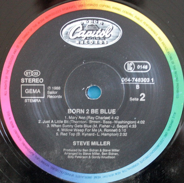 Steve Miller : Born 2B Blue (LP, Album)