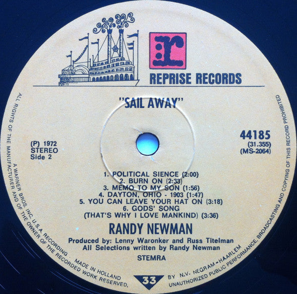 Randy Newman : Sail Away (LP, Album)