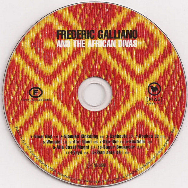 Frederic Galliano And The African Divas : Frederic Galliano And The African Divas (CD)