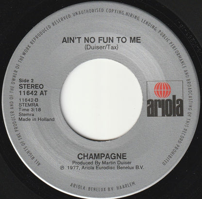 Champagne (5) : Valentino (7", Single)