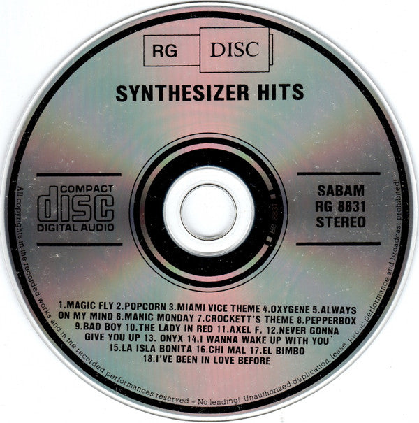 Unknown Artist : Synthesizer Hits (CD, Album)