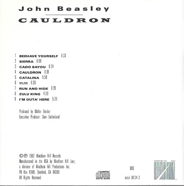 John Beasley : Cauldron (CD, Album)