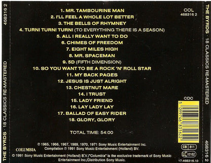 The Byrds : Greatest Hits - 18 Classics Re-Mastered (CD, Comp, RM)