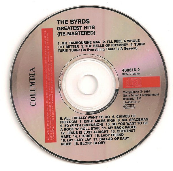 The Byrds : Greatest Hits - 18 Classics Re-Mastered (CD, Comp, RM)