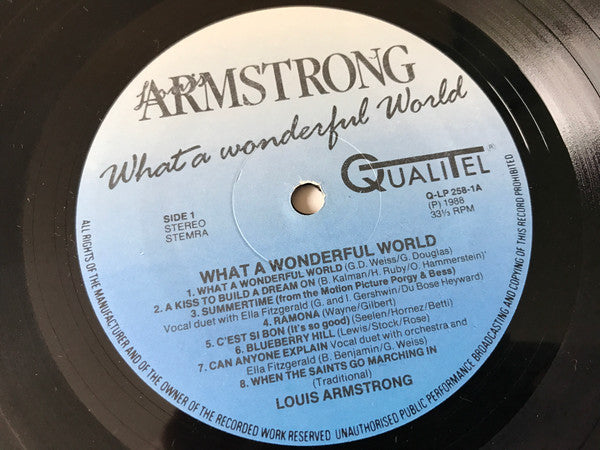 Louis Armstrong : What A Wonderful World (LP, Comp, RM)