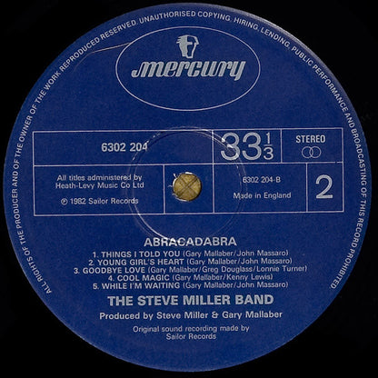 Steve Miller Band : Abracadabra (LP, Album)